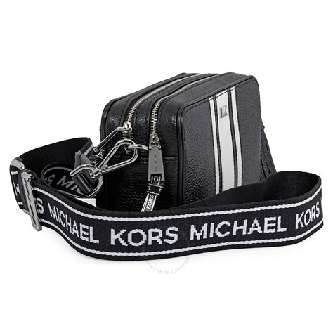 michael kors camera bag black and white|Michael Kors camera handbags.